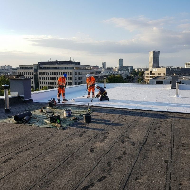 Rubber Roof Repair detail